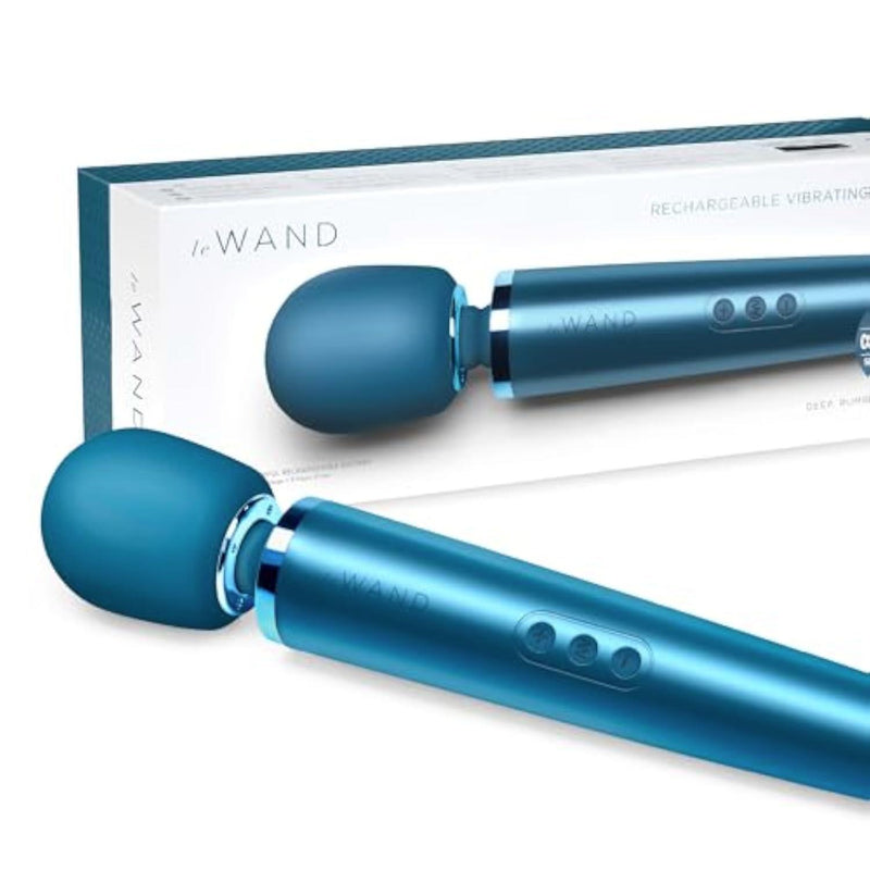 Sex Toys Rechargeable Wand Massager for Women, 10 Speed (Blue)