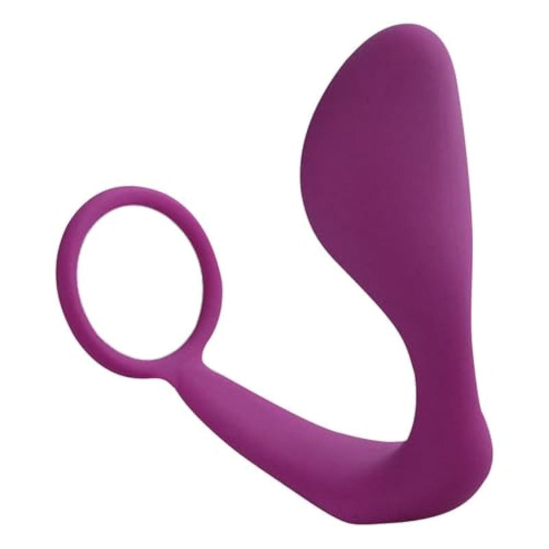 Silicone Anal Plug Adult Toy Penis Ring for Men Cock Ring - 2 in 1 Ultra Soft Anal Trainer Butt Plug Toys for Sex Pleasure