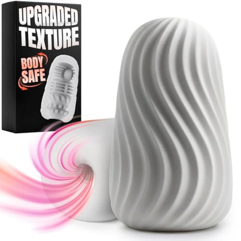 Ultra-Stretchy Male Masturbator with Discreet Storage Case - Pocket Pussy with Realistic Soft Texture - Compact Adult Sex Toy for Men - Pussy Pocket - Stress Relief Gifts for Men ST-002