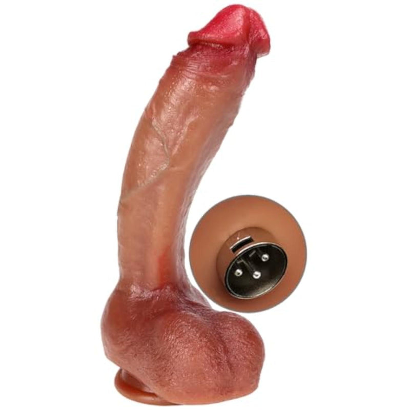 10.23" Flexible Realistic Dildos Huge Lifelike Cock with 3XLR Adapter for Sex Machine Liquid Silicone Dildo G Spot Anal Play Sex Toys for Male & Female