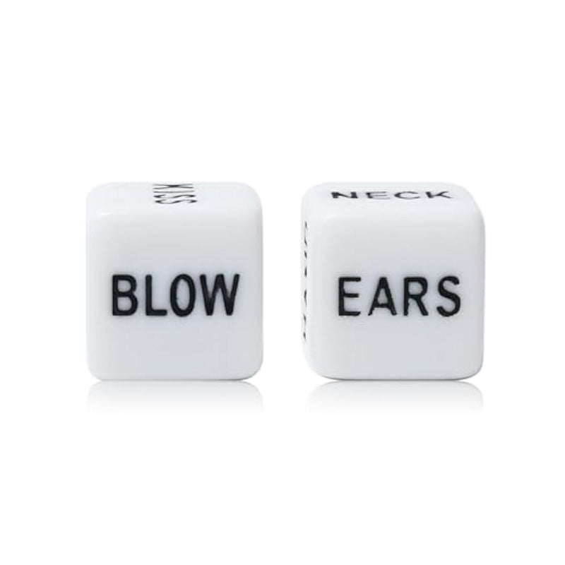 Sex Dice Set Naughty Adult Sex Toys Bedroom Games for Couples Romantic Gift Date Night Dice for Anniversary Valentines Honeymoon Party (White)