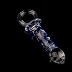 Glass Dildo Anal Buttplug Prostate Massager with Bumps and Pull Loop for Anal Masturbation,G-spot Dildos Anal Sex Toy for Men Women,BDSM Toys Anal Plug Adult Sex Toys & Games