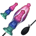 Sex Toys Butt Plug Anal Dildo, Huge Anal Inflatable Dildo Silicone with Suction Cup, Fantasy Monster Dildo Anal Trainer Stretcher Dilators for Women Men Couple 02