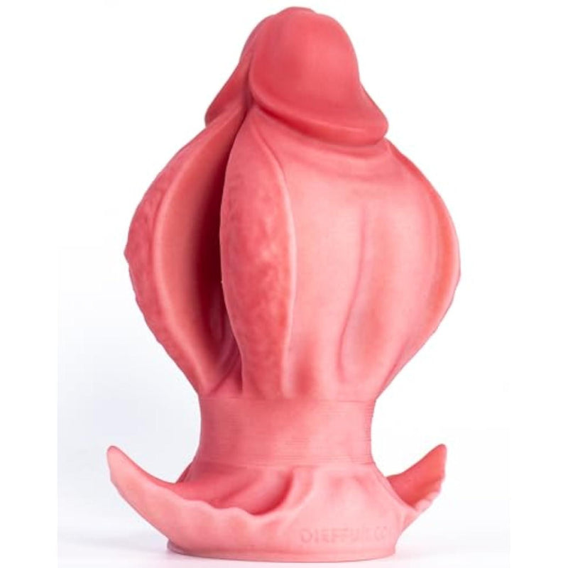 Silicone Butt Plug - Blooming Flower Realistic Dildo with Textured Petals for Gradual Expansion | Lifelike Anal Plug with Safety Flared Base (A113M)