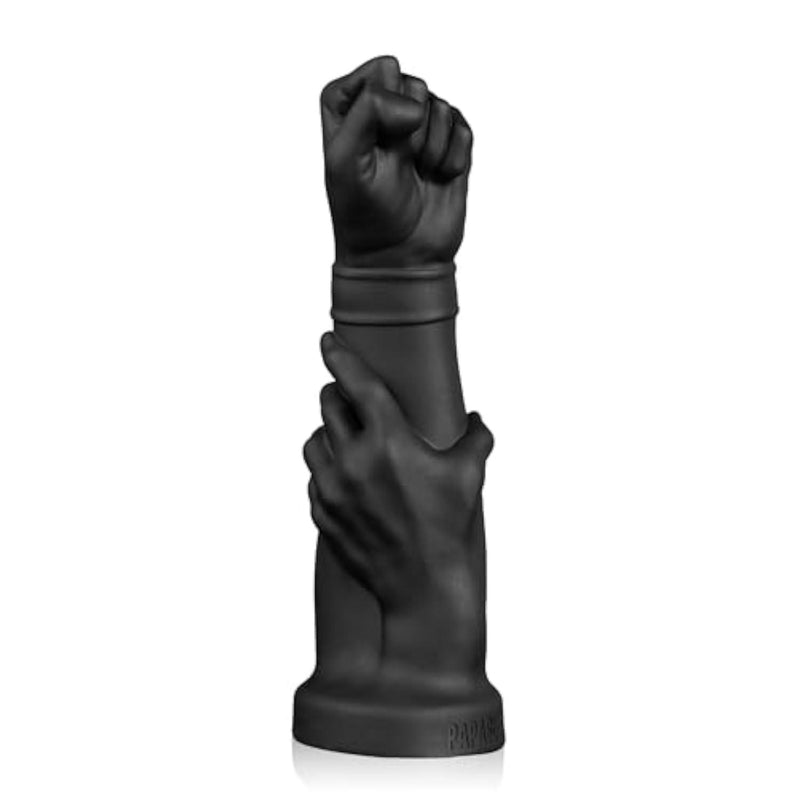 Realistic Fist Dildo - 14.76"" Silicone Fisting Dildo with Suction Cup, Forearm Dildos for Anal Plugs, Large Thick Prostate Sex Toy for Men and Women Black Butt Plug Vaginal Or Anal (M)