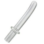 Crystal Glass Dildo Masturbation Wand, Vaginal Masturbation Massager Anal Butt Plug Pleasure Stick Anus Stimulation Sex Slave Sex Toy for Men Women and Couple (L)