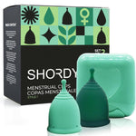 Small & Large Menstrual Cups Set for First Time Users to Heavy Flow