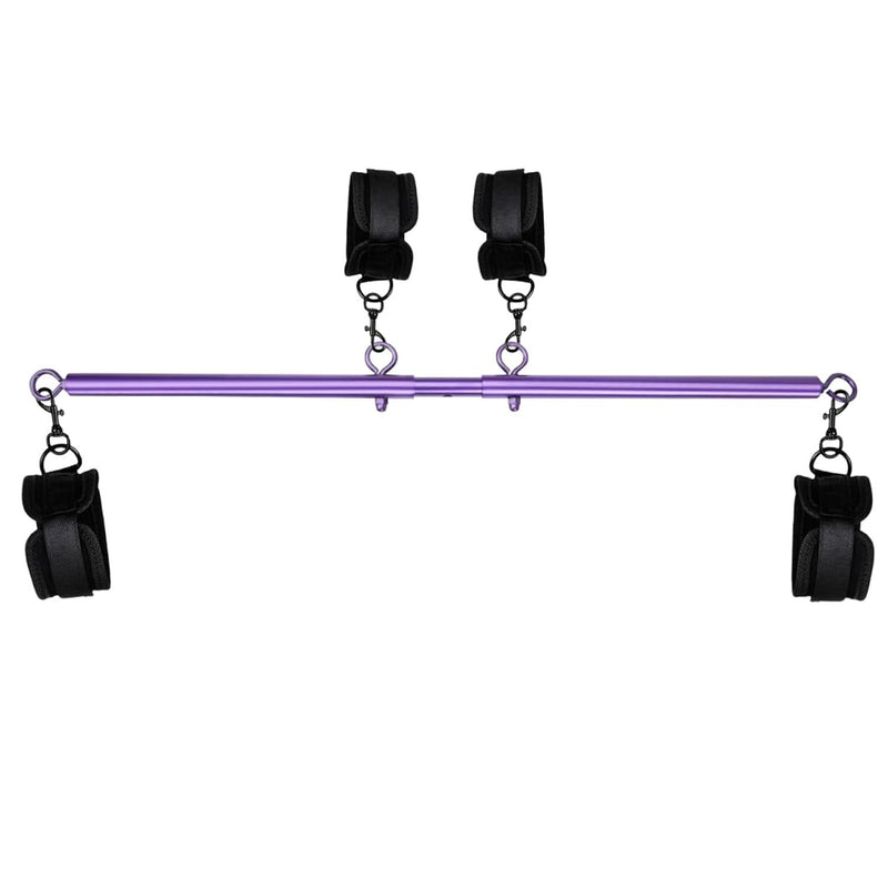 Spreader Bar Sex Toys Sex Furniture Restraints with Handcuffs Ankle Cuffs BDSM Bondage Set for Couples Adults SM Games Sex Play Adjustable and Detachable 22-36 Inch Purple