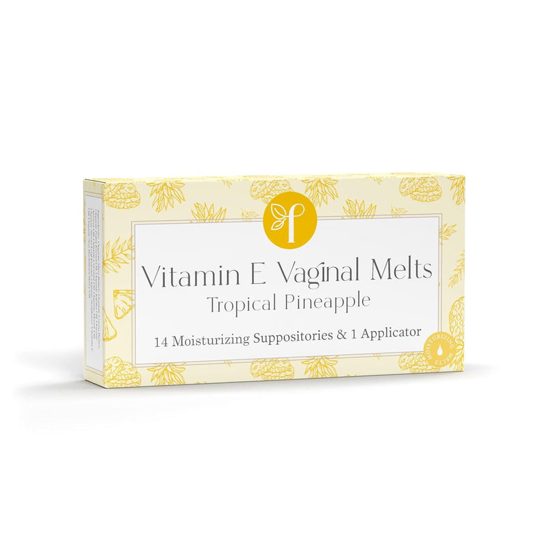 Organic Vitamin E Vaginal Melts – Tropical Pineapple – 1-pack