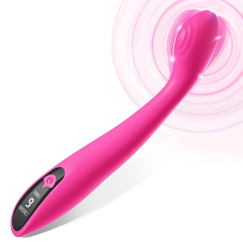 G Spot Vibrator Wand for Women, Clitoral G-Spot Anal Stimulator Adult Toys with 9 Vibrations & LCD Display, Travel-Friendly Rechargeable Waterproof Massager Sex Toys for Solo or Couples (Pink)