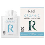 Organic Cotton Wipes, Body Cloth, On-the-Go, All Skin Types (20 Ct)