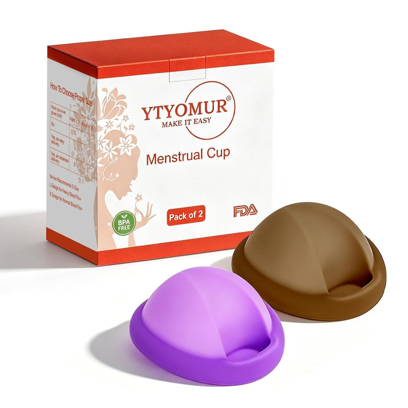 Reusable Menstrual Disc - Soft & Comfortable, Leakproof Menstrual Cup Alternative - Pack of 2 (Large Size)