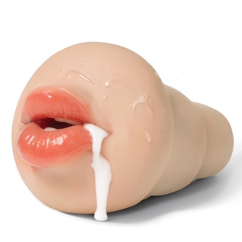 Pocket Pussy Sleeve adapted to Any Penis Pump or Male Masturbator, Mouth Shaped, Adult Sex Toy, Washable and Portable, Flesh