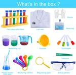 Kids Science Experiment Kit with Lab Coat & Science Tools Ages 6+