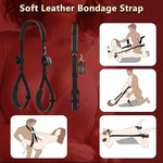 Adjustable Sex Position Pillow with Bondage Straps – Supportive Cushion for Couples