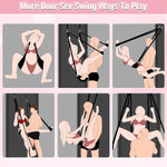 BDSM Door Sex Swing Bondage - Sex Swings Sex Bondage Kit Sex Toys for Couples, Adult Toys Sex Restraints BDSM Sex Toy with Adjustable Nylon Straps Sex Sling Sex Furniture Sex Chair, Holds Up to 300lbs