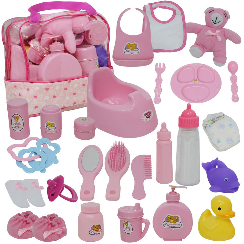 The New York Doll Collection Baby Doll Feeding & Caring Accessory Set in Zi
