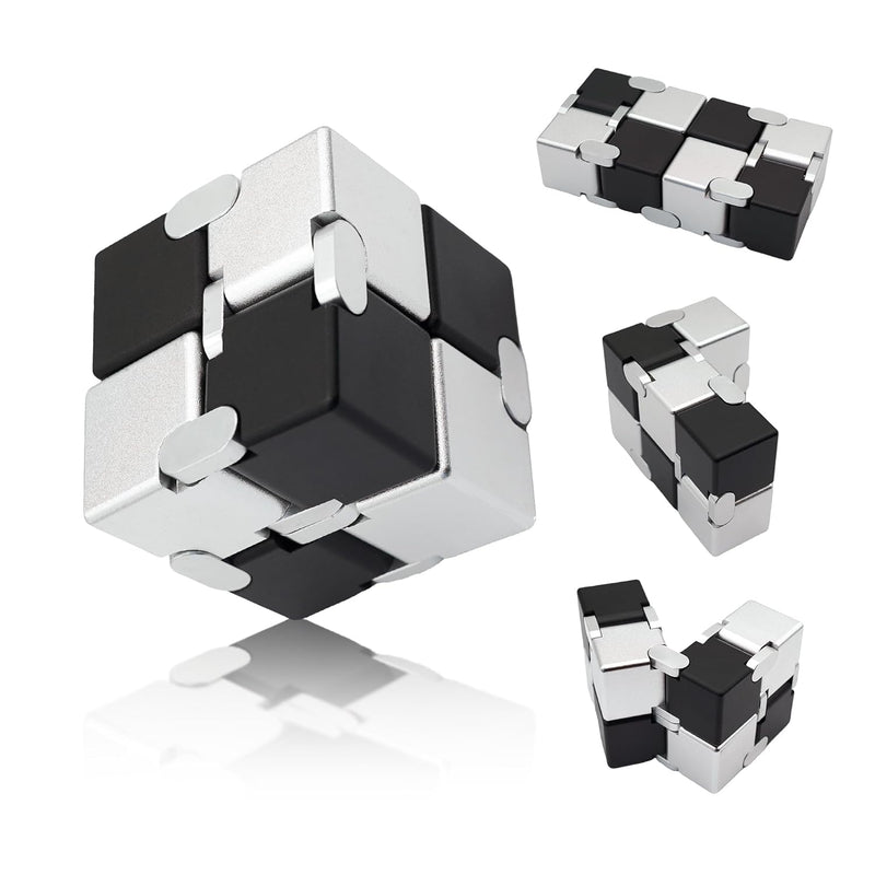 Infinity Cubes With Case, Fidget Infinity Cubes Metal For Kids Boys Girls, Sil