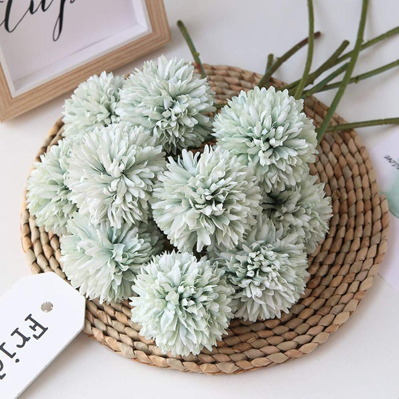 Artificial Flowers Chrysanthemum Ball Flowers Bouquet 10Pcs Present For Import