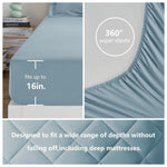 Twin Bed In A Bag Comforter Sets With Comforter And Sheets 5 Pieces For Girls And Boys Light Blue All Season Bedding Sets With Comforter, Pillow Sham, Flat Sheet, Fitted Sheet And Pillowcase