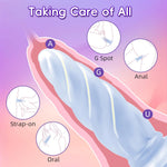 5.7In Large Butt Plug With Strong Suction Cup Butplug Long Anal Plug Fantasy Adult Sex Toys For Men Women Gay Couple - Light Blue