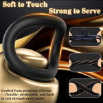 Vibrating Cock Ring Set With 6 Silicone Penis Rings – Tri-Ring Design For Harder, Longer-Lasting Erections, Clitoral Stimulator For Couples, Waterproof, Quiet & Powerful Men'S Sex Toy