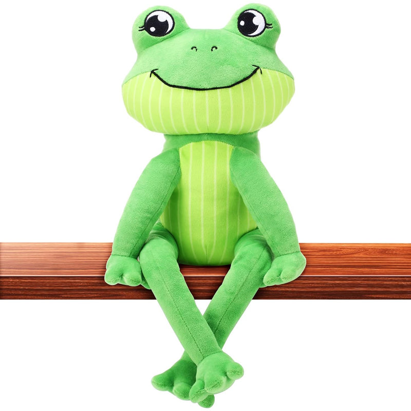 Frog Stuffed Animal Plush Frog Toy Soft Cuddly Cute Green Frog Plushie with
