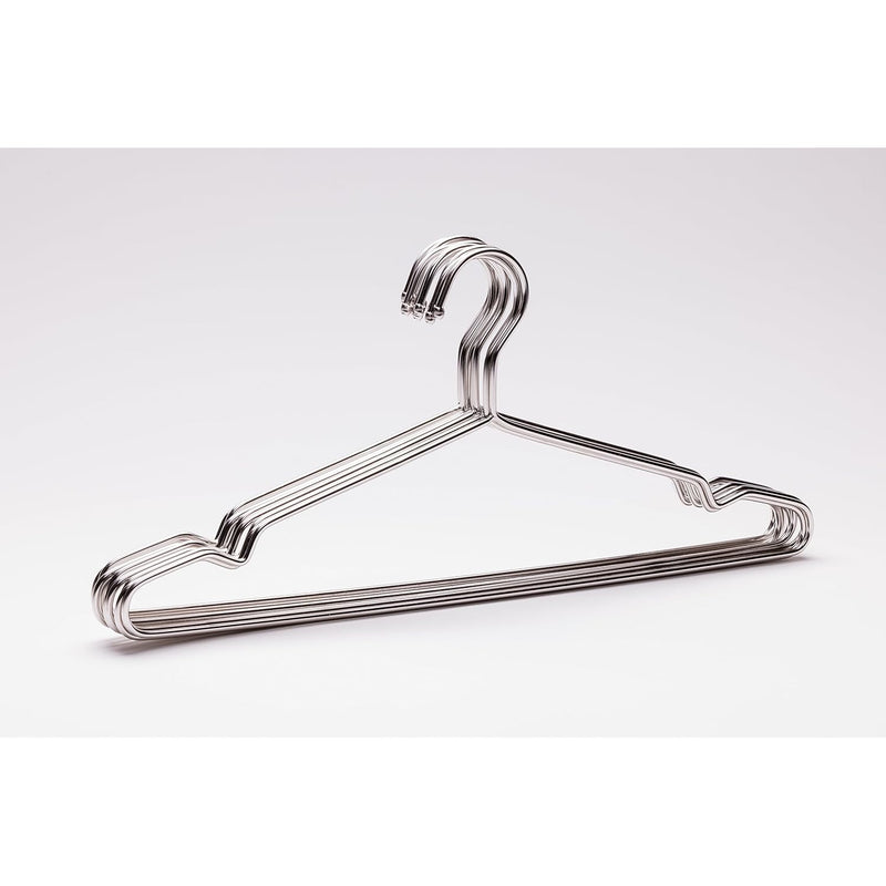 Heavy Duty Silver Metal Hangers 10 Pcs New
