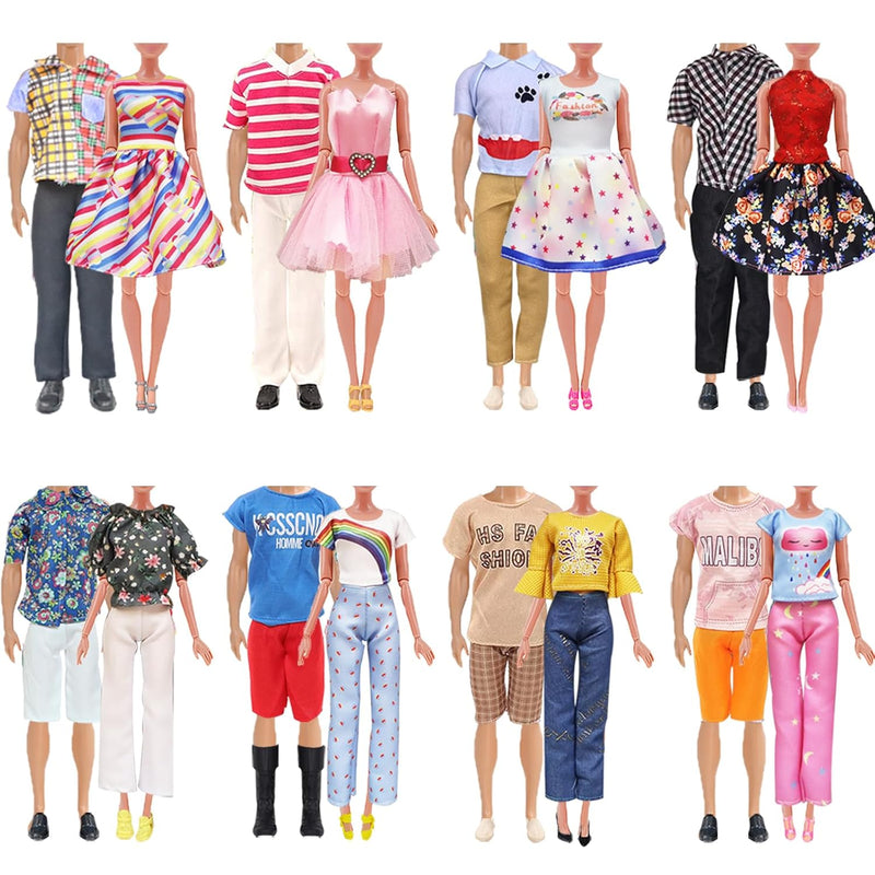 18 Pcs Doll Clothes And Accessories For 12 Inch Boy Doll And 11.5 Inch Girl