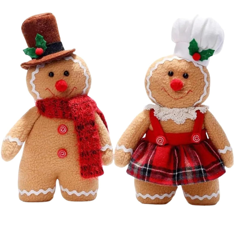 Christmas Gingerbread Man Plush Toys Gingerbread Stuffed Animal Cute Christmas