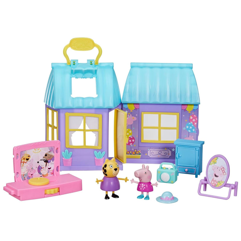 Peppa Pig Peppa’s Dance Party Playset with House, 2 Figures, and 6 Accessor