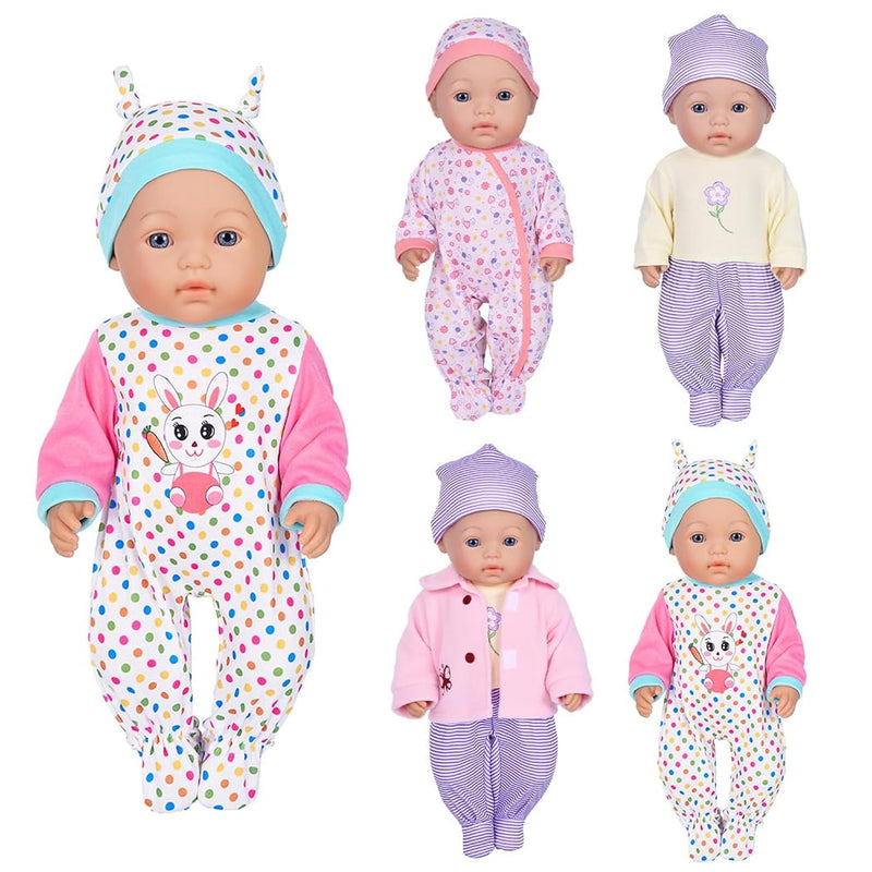 Doll Clothes 3 Set Baby Doll Clothes Fit For 16 To 17 Inch Baby Dolls 15 In
