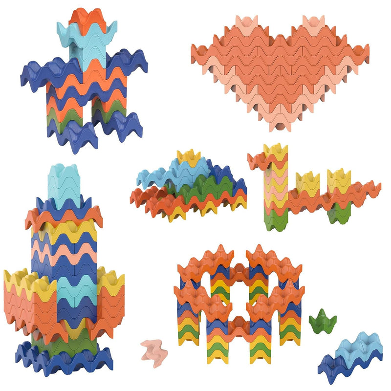 Colorful Building Blocks for Kids STEM Building Toys Montessori Educational