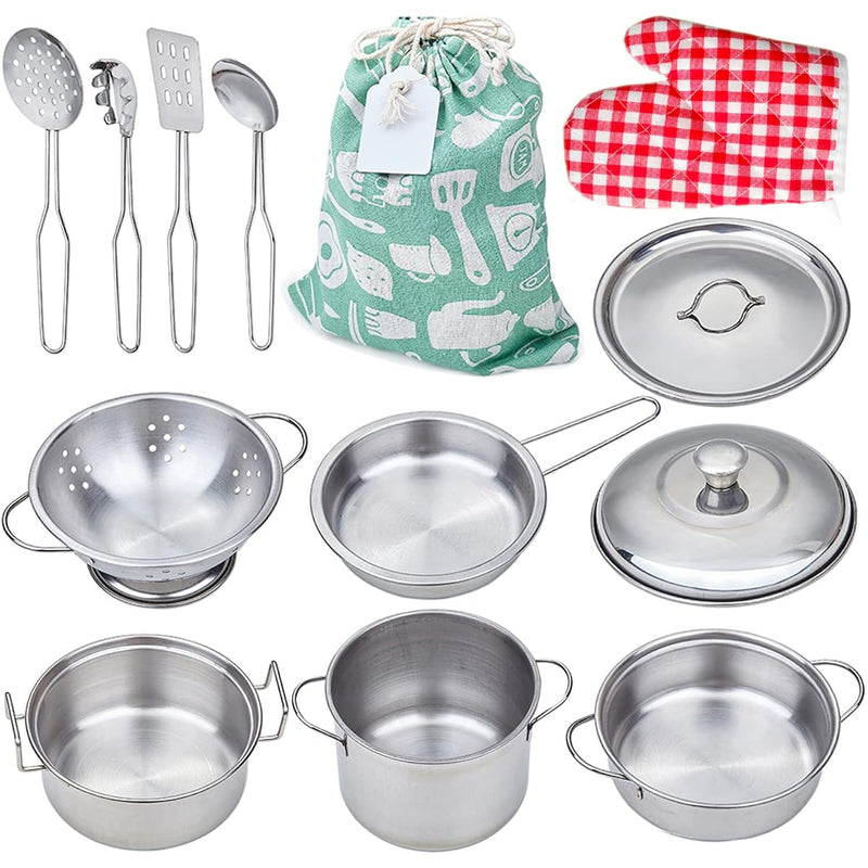 Play Pots And Pans Toys For Kids, Kitchen Playset Pretend Play Toys Pretend Co