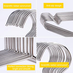 Hangers 100 Pack Wire Hangers Heavy Duty Clothes Hanger Ultra Thin Space Saving Metal Hangers16.5in by WYCQKL