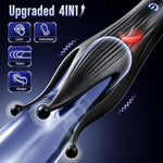 Male Vibrator with 10 Vibration Modes, Tongue-Style Stimulation & 360° Wrap Design
