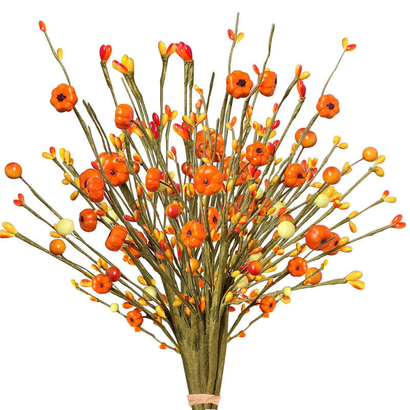 6 Pack Fall Stems Artificial Berry Fall Picks With Branches Decorations For Ha