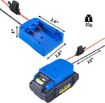 Power Wheel Adapter for Kobalt 24V Max Battery with Fuse & Wire terminals, Power Connector for Rc Car, 14 Gauge Robotics, Rc Truck, DIY use, Work for KB624-03 KB524-03 KB424-03 KB224-03 Battery