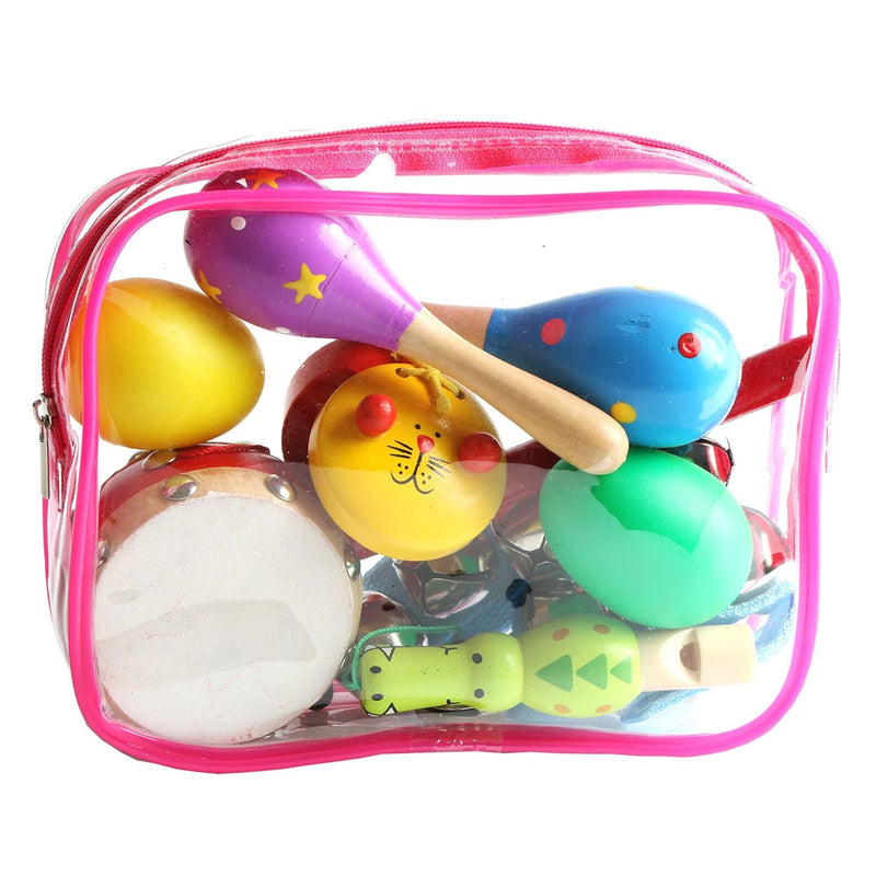 Toddler Musical Instruments, 9Pcs Wooden Percussion Musical Instruments Toy