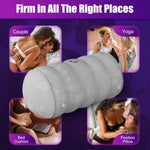 Heart-Shaped Inflatable Sex Pillow with Bondage Straps – Support Cushion for Couples