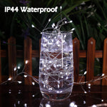 Fairy Lights Plug In, 10Feet 200 Leds Firecracker String Lights With Remote, Christmas Lights Cluster Starry String Lights For Ceiling Bedroom Wreath Garland Window Christmas Decoration, Pure White