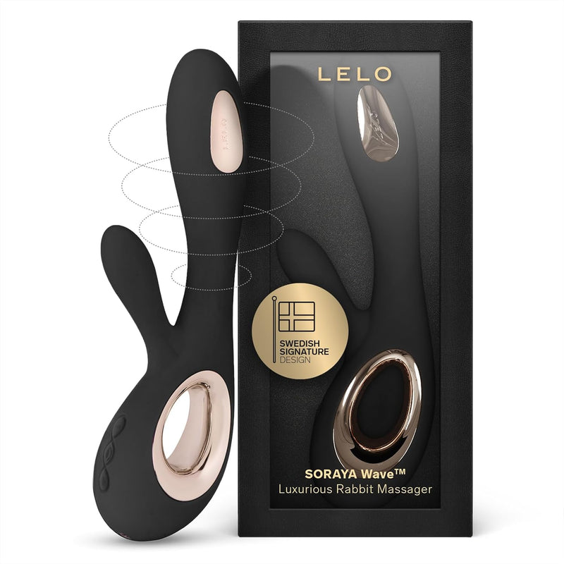 Soraya Wave Luxurious G Spot Rabbit Vibrator Sex Toy, Vibrators For Women With Unique Wavemotion Technology Thrusting Vibrator For A Full Body Pleasure Experience, Adult Sex Toy, Black