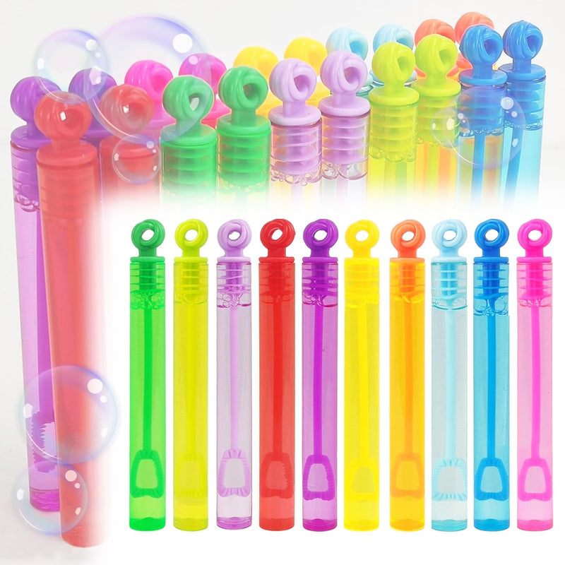 Bubbles Party Favors,20 Pack Mini Bubble Wand Bulk 10 Colors For Kids,As Go
