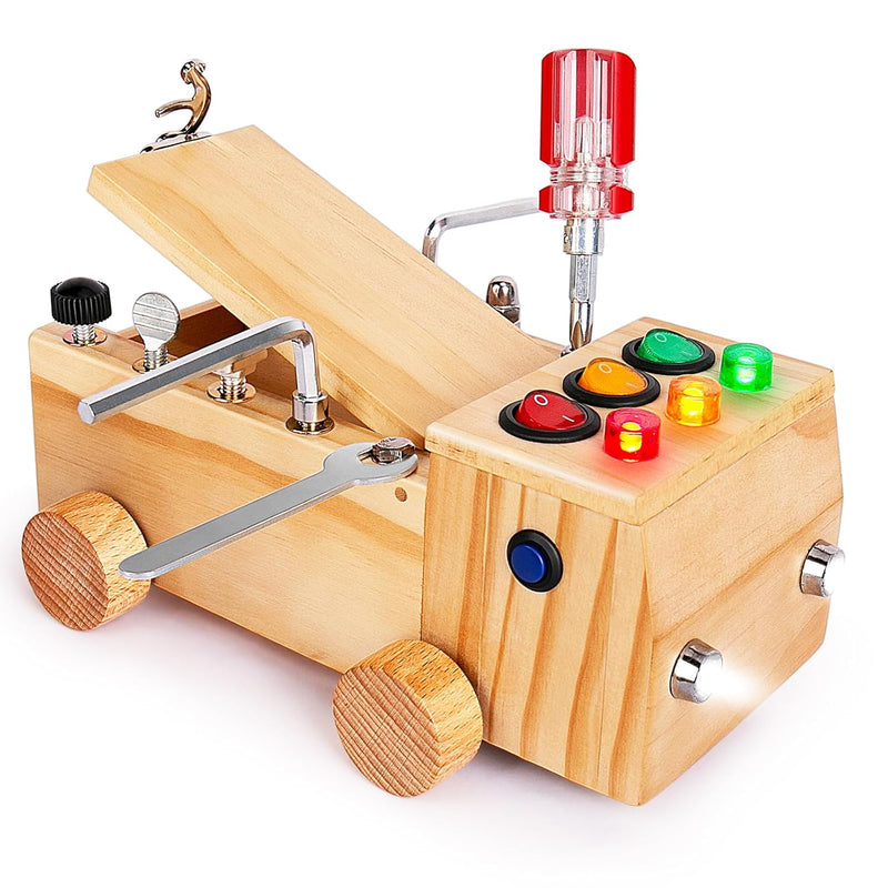 Busy Board For Toddler,Montessori Screwdriver Board Set For Kids,Montessori