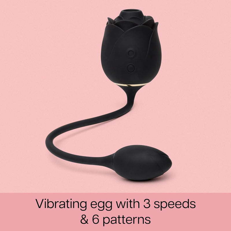 Blushing Rose Clit Sucker & Egg Vibrator | Suction Clitoris G Spot Vibrator For Woman | Vibrating Anal Massager Adult Sex Toys For Couples | Waterproof Rose Toy For Women
