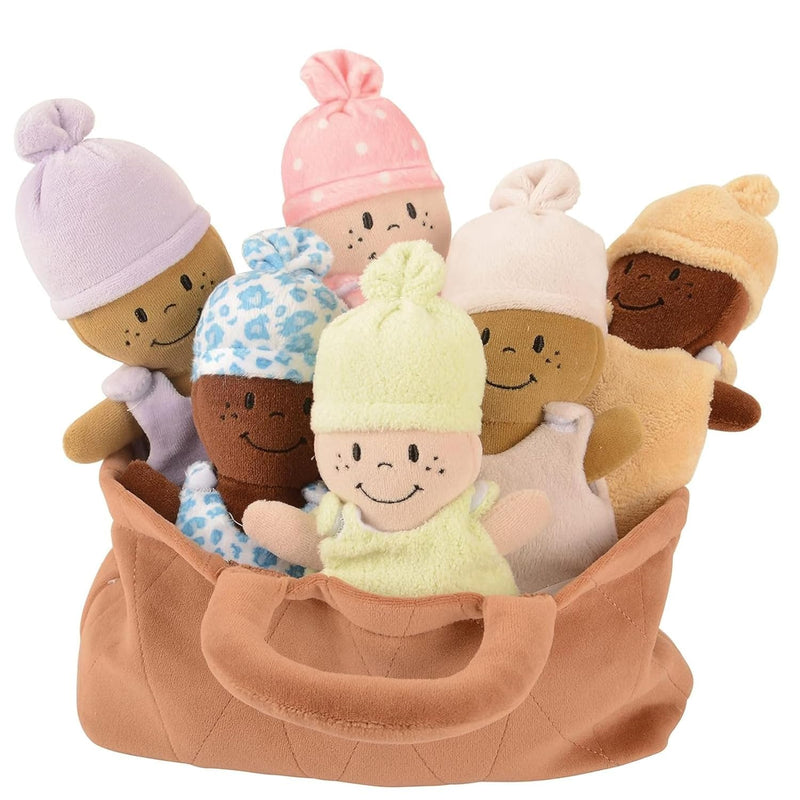 Creative Minds Basket Of Babies Soft Baby Dolls, Sensory Toys, Multicultura