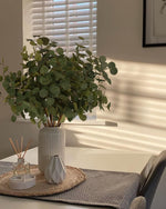 6Pcs Artificial Eucalyptus Stems Tall 24" Faux Eucalyptus Branches Fake Greenery Plants Stems for Vase Home Party Wedding Decorations