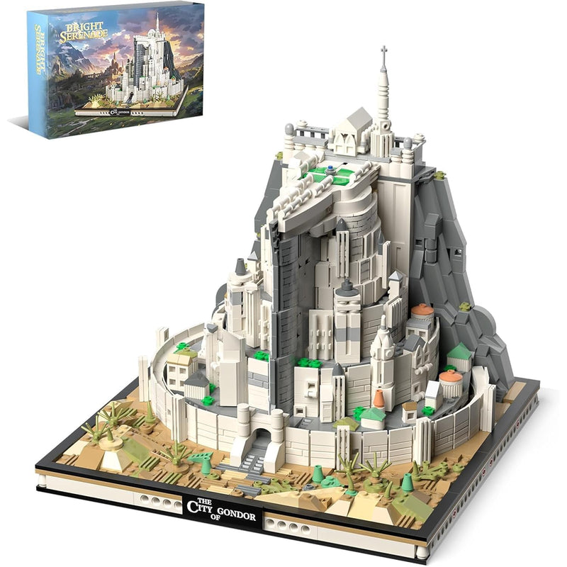 Ideas Castle Architecture Mini Building Minas Tirith Set With Light, Not Co