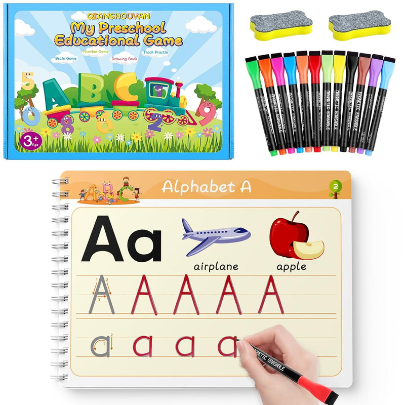 Preschool Learning Activities Educational Workbook Toddler Prek Reusable Ha