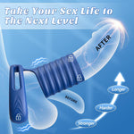 Vibrating Penis Sleeve Cock Ring Vibrator Couples Sex Toys For Men Erection, Cock Sleeve Penis Ring Extender Adult Toys Male Sex Toy, Penis Enlarger Vibrators Kinky App & Remote Control 10 Vibrations